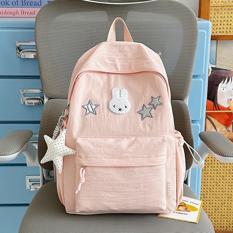 Schoolbag1011 Middle and High School Students Ins Backpack Large Capacity High Value Travel Backpack Cartoon Cute Student Schoolbag