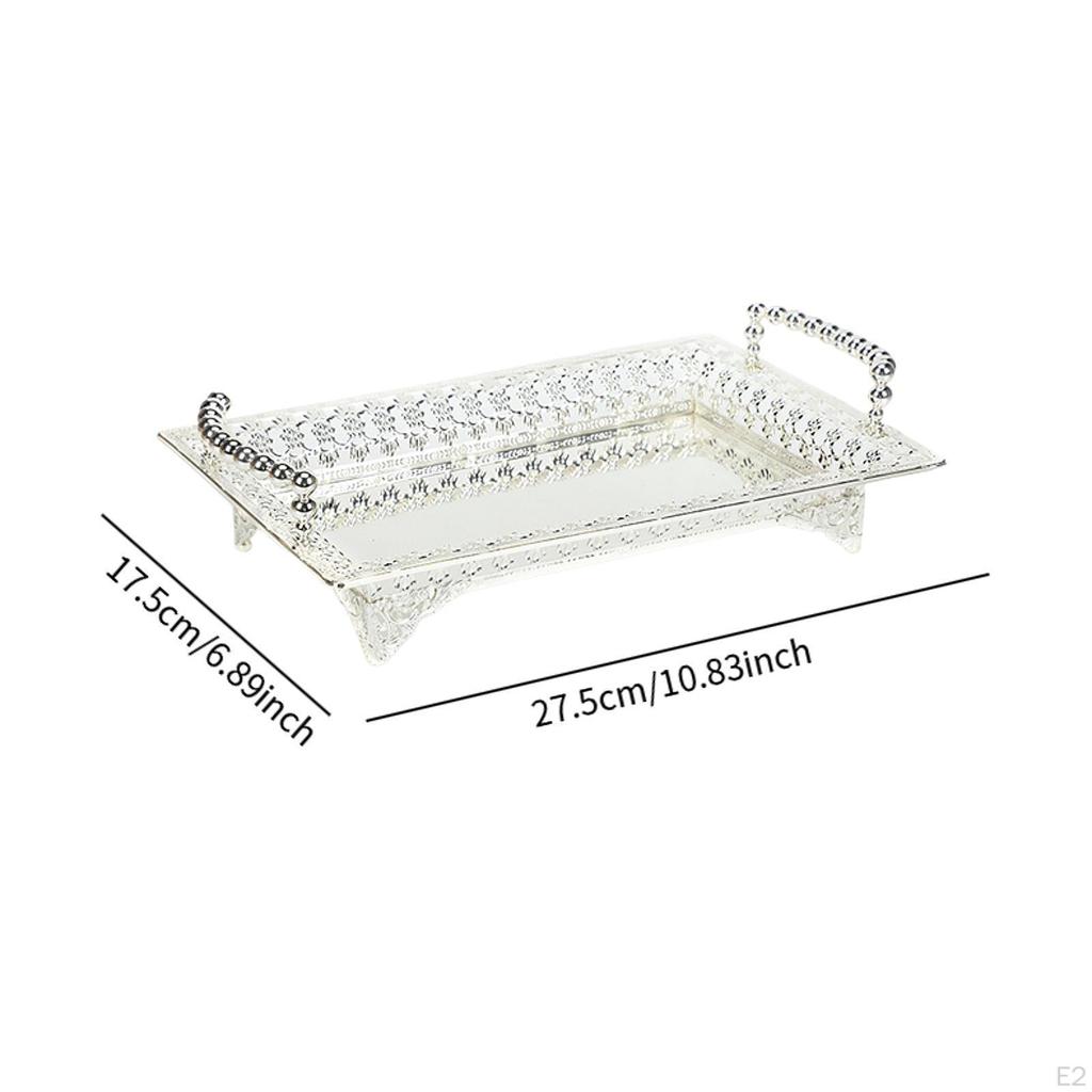 Decorative Tray for Serving Snacks And Storing Make-up In The Household