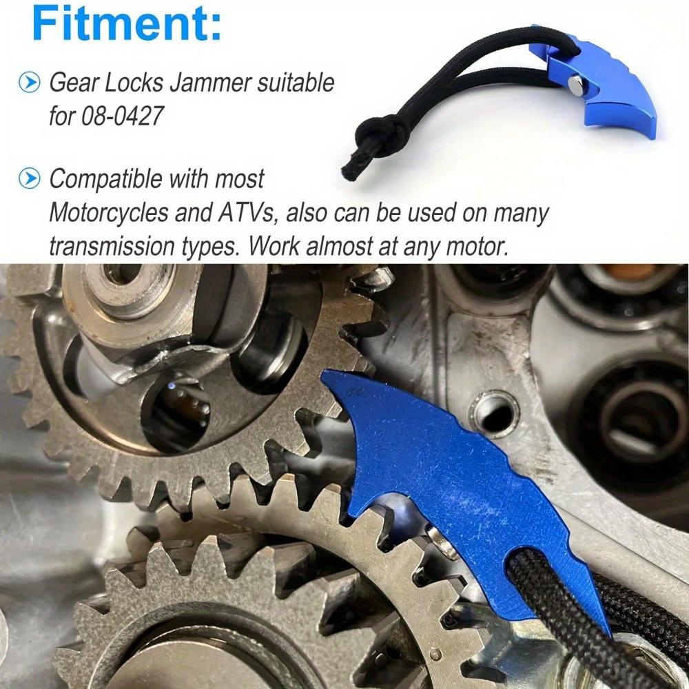 

Стопоры шестерни Инструмент для блокировки шестерни 4,9 дюйма Совместим с большинством квадроциклов и мотоциклов, многими трансмиссиями и системами CVT 1pc синий