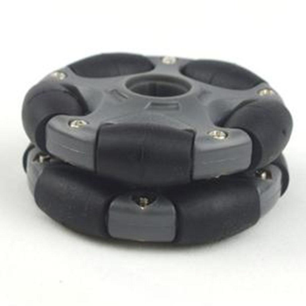 58mm Omni Wheels Double Plastic Universal Wheel for Robot Platforms Car RC Toy DIY Part