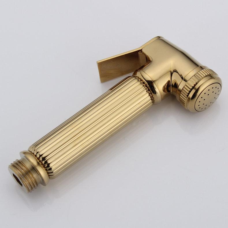 Toilet Companion Bathroom Accessories Toilet Women Self Cleaning Bidet Sprayer Cold Water With Hose Set (as the picture,Brass)