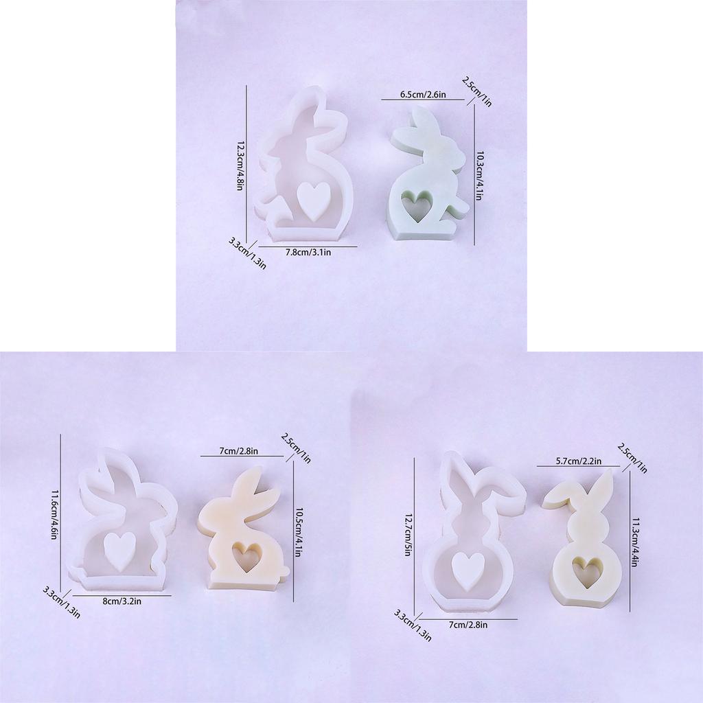 Easter Dessert Molds Easy to Use Silicone Cake Mold Cute Rabbit Shape Baking Utensil Perfect Gift for Pastry Enthusiasts