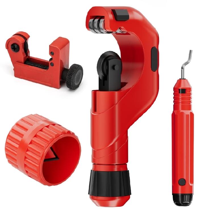 MultiSize Pipe Cutter Set 6-50mm 3-22mm Diameter Capacity Includes Roller Bearing Design For Effortless Operation