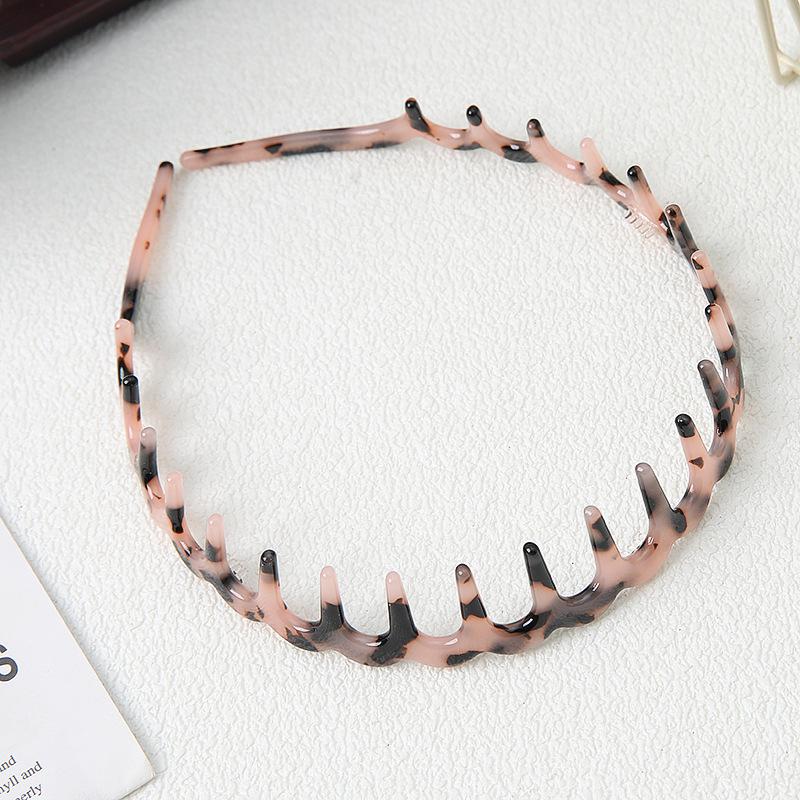 Acetic Acid Face Wash Headband Transition Period Headband Women'S Bangs Broken Hair Card High Cranial Top Wave Sports Hairpin Headband