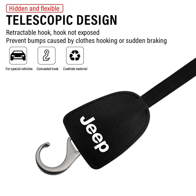 Auto Interior Organizers Hooks Car Back Seat Hook Headrest Hanger for Jeep JK JL TJ Renegade Patriot Wrangler Cherokee Patriot Trail Liberty