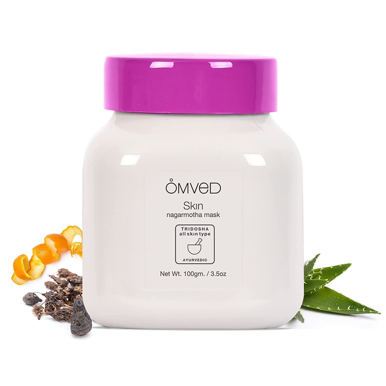 Omved Skin Nagarmotha Natural and Ayurvedic Powder Face Pack for Glowing Skin, 100 G