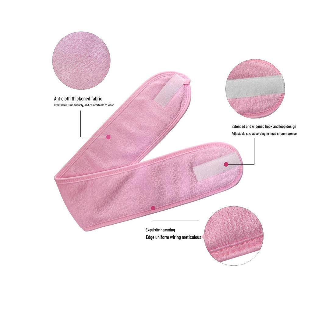 Women's Velcro Hair Tie: European & American Style Yoga, Sports, and Makeup Headband for Beauty and Face Wash