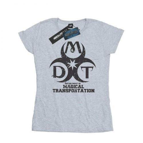 

Harry Potter Womens/Ladies Department Of Magical Transportation Logo Cotton T-Shirt XXL білий