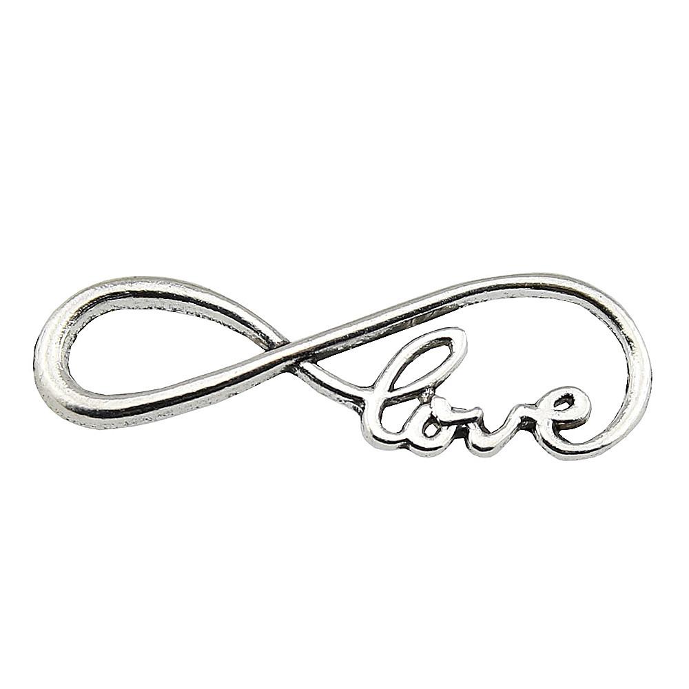 Infinity Connectors Heart Bracelets Charms Lightning Romantic Jewelry Findings