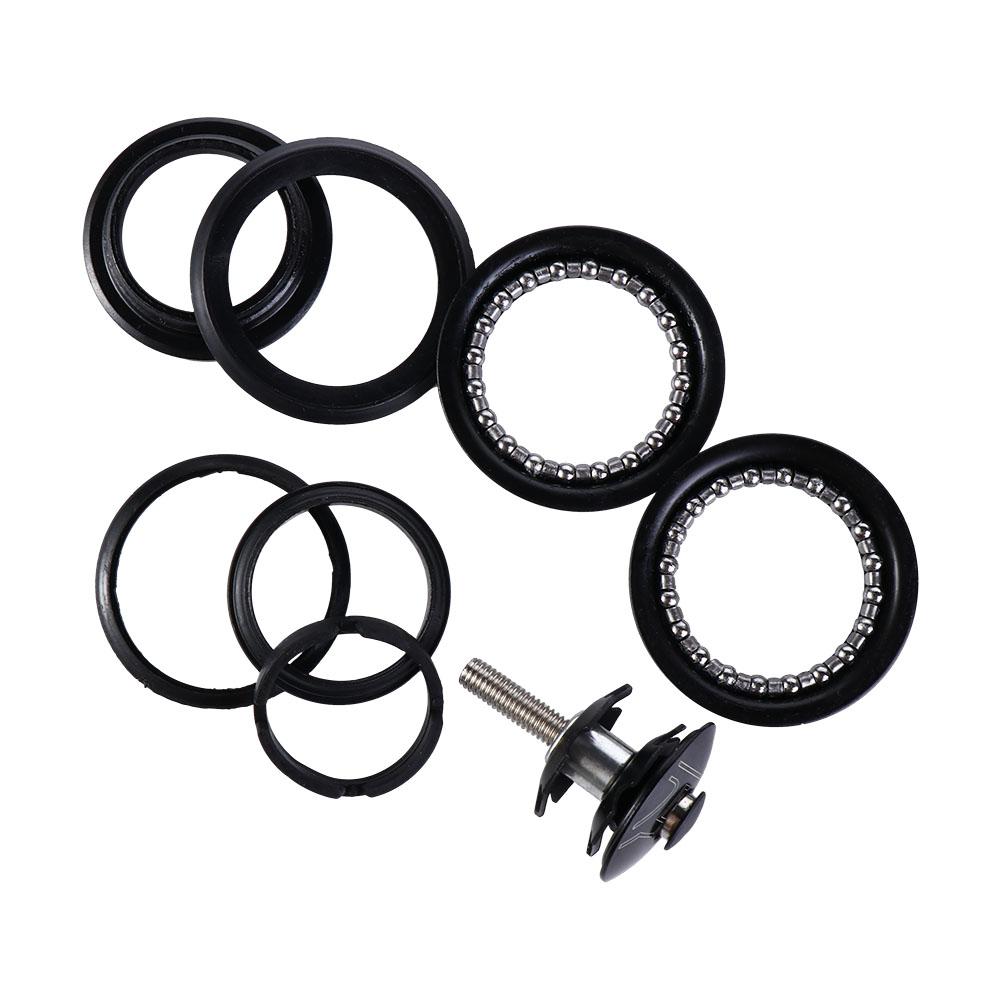 MTB Bike Zinc Zinc Alloy Black Road Bike Bike Threadless Headset Head-Tube Bike External Headset 1 1/8"