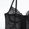 Erotic Underwear  Selling Thin Lace Perspective Fun Nightgown with Irregular Hem Sexy Fun Set