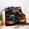 "Rock Star Bugs Bunny Guitar Art Print"Blanket Flannel Throw Blanket for Sofa, Bed, Travel, Camping, Office
