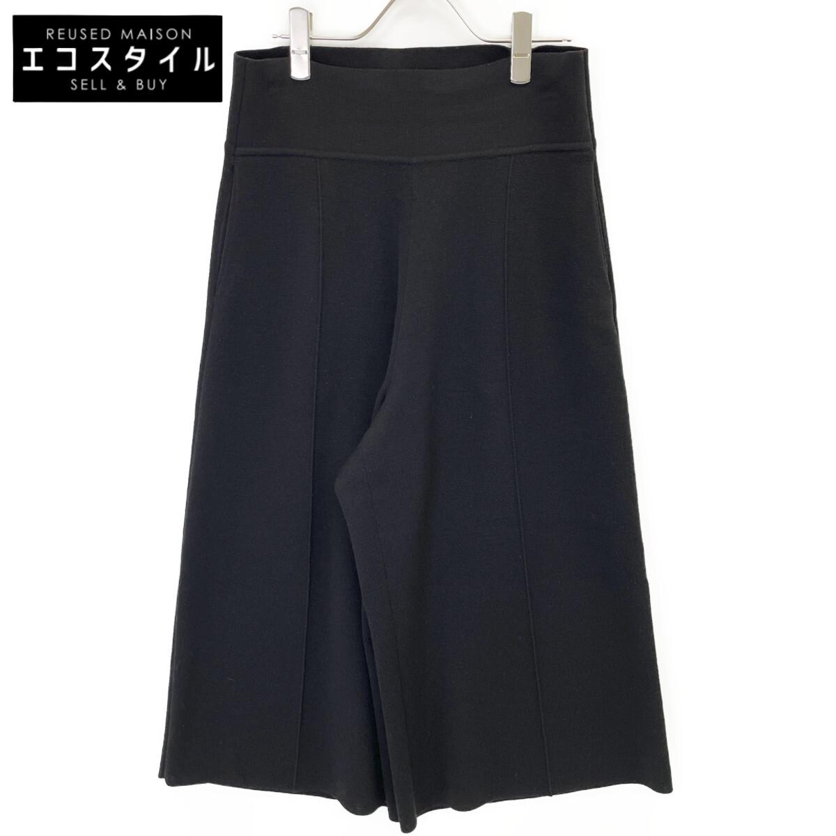 

FOXEY NEW YORK 37454-MAKFI118VT Черные шерстяные вязаные широкие брюки со стрелками Низ 40 черныйБ/у