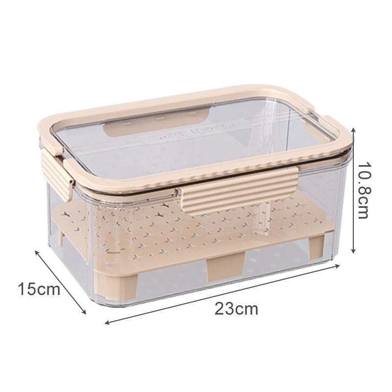 Portable Handheld Food Preservation Box Refrigerator Sealed Storage Box Fruit Lunch Box for Picnic Camping Kitchen Organizer