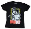 Yu Yu Hakusho Adult New T-Shirt - Attacking Group Over Checkerboard Design