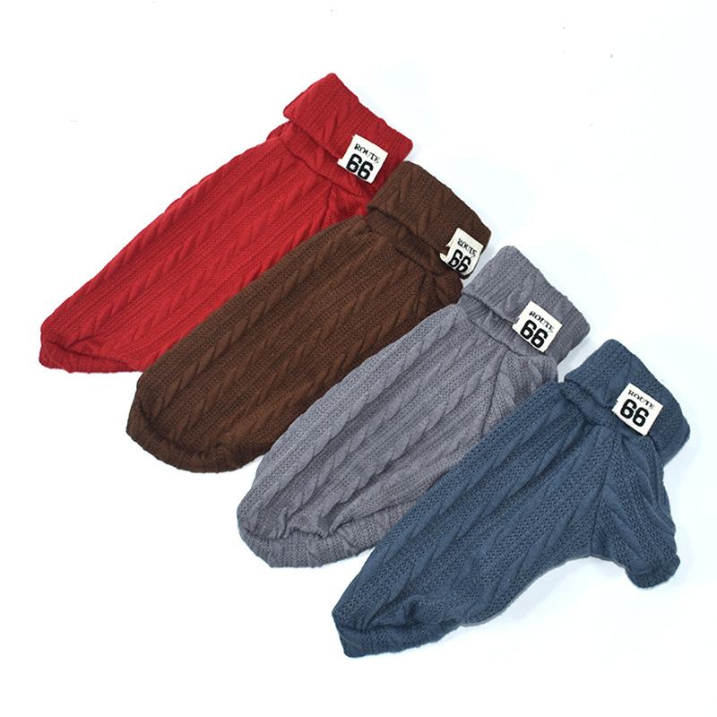 Pet Turtleneck Clothes for Small Dogs Cats Winter Warm Dog Sweater Dachshund Pullovers Puppy Cat mascotas Clothing jersey perro