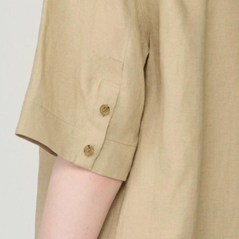Bcbg Pocket Drop Shoulder Linen Blouse B6m5b492