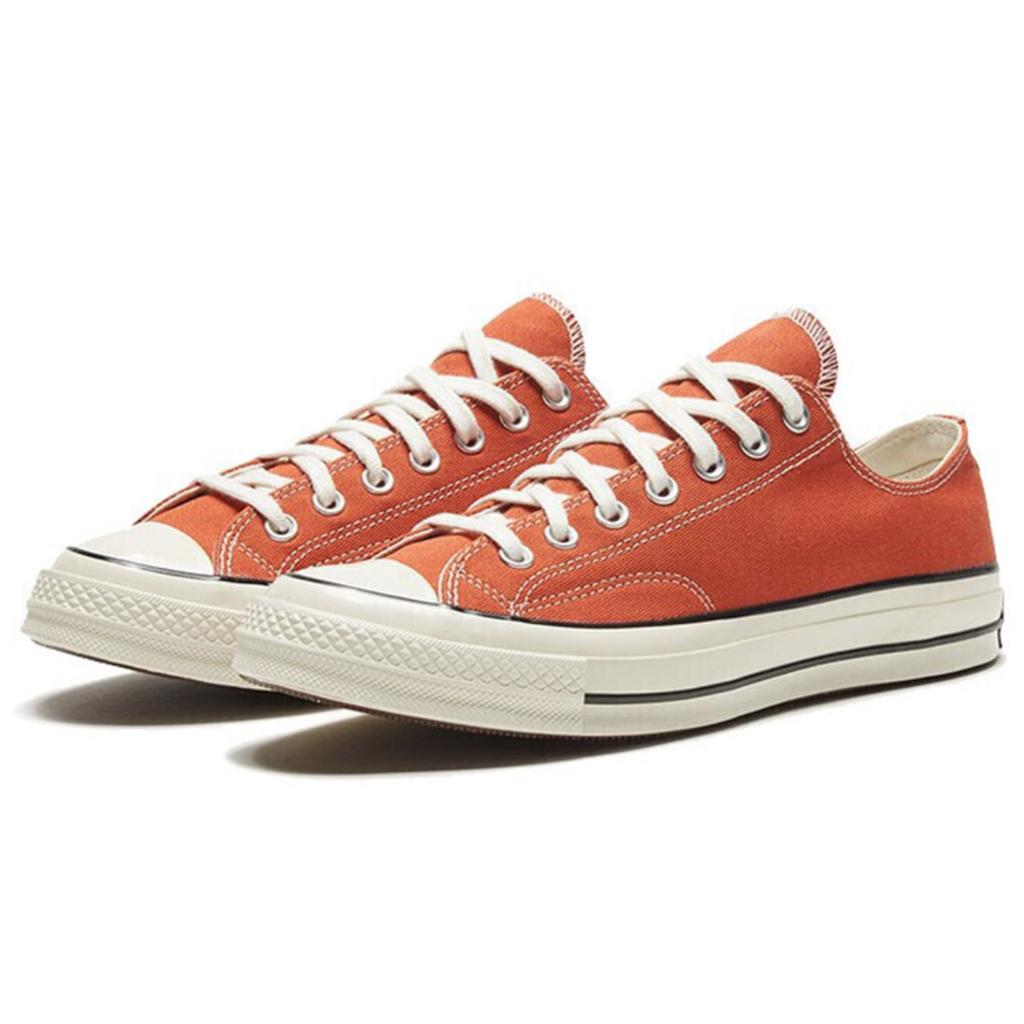 Converse Chuck 70 Venetian Rust Comfortable and Lightweight Low-Top Canvas Shoes Unisex Orange