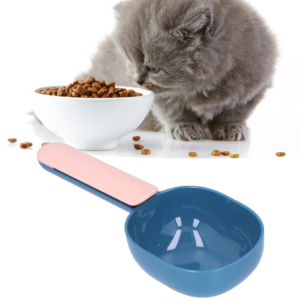 Thickened Plastic Pet Feeding Scoop Ergonomic Handle Cat Food Shovel  for Dogs and Cats
