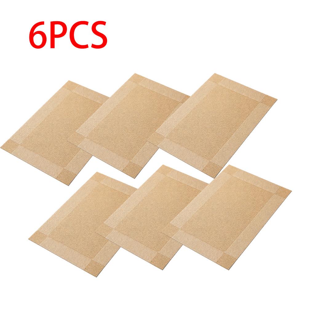 Place Mats for Kitchen Dining Table, Heat-Resistant Anti-Skid Stain Washable PVC Table Mats, Easy to Cleaning Dinner Mats