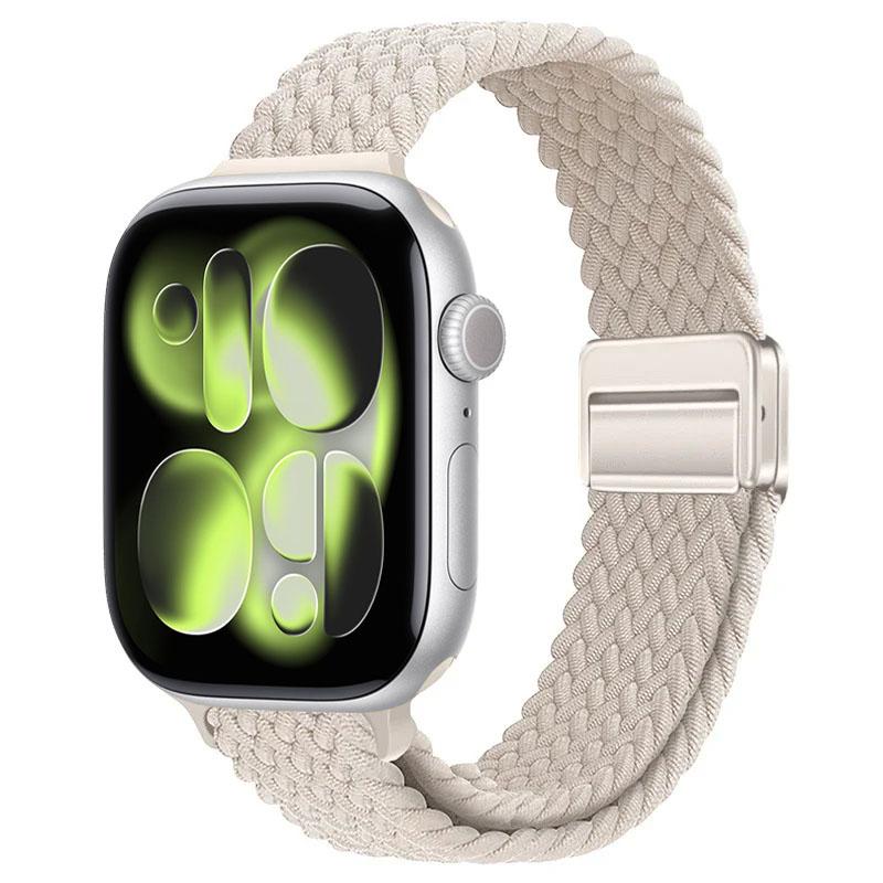 Cinturino intrecciato in nylon per Apple Watch Ultra 3 49mm 11 10 46mm 42mm Braccialetto con fibbia magnetica IWatch 9 8 7 41/45mm 6 5 4 SE 44/40mm