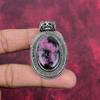 Rhodonit-Schmuck, 925er Sterling-Silber-Anhänger, handgefertigter Edelstein-Schmuck, Geschenke für die Frau, brandneuer Anhänger