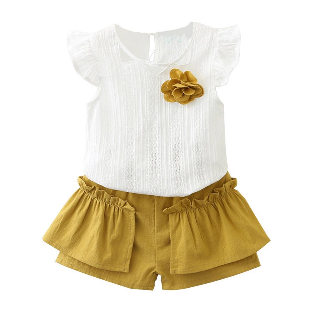 Girls Clothing Sets New Summer T-shirt+Bottoms 2Pcs For Kids Sets Outfits