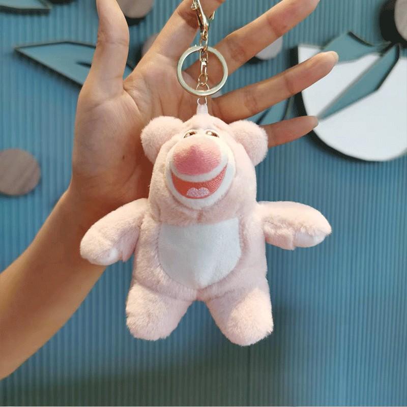 Adorable Plush Teddy Bear Keychain Soft Cartoon Stuffed Animal For Birthday Gift