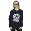 DC Comics Womens/Ladies The Flash Batman White Logo Sweatshirt