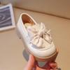 Vår och höst Nya flickläderskor Koreansk version Girl Baby Bow Princess Shoes Little Girl Mary Jane Singelskor