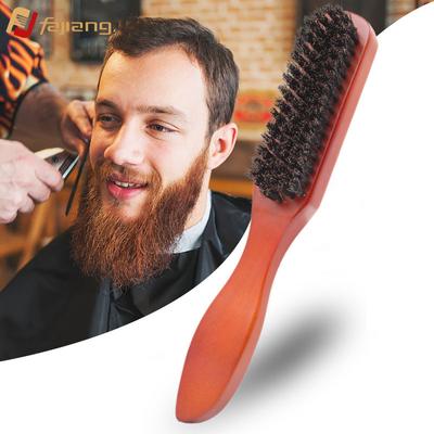 Solid Wood Bristle Men's Oil Head Modeling Beard Brush Broken Hair Cleaning Daily Cleaning Hairdressing Comb