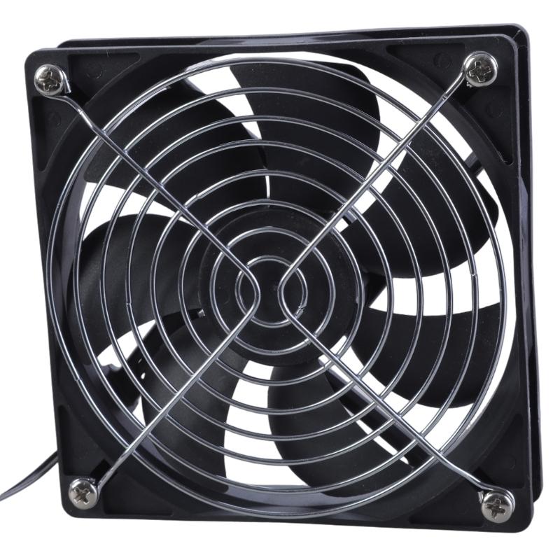 120mm 5V 1A USB Cooling Fan System with Temperature Control for Home Theater AV Cabinets and More