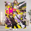 Coperta Danganronpa Classica Anime Gioco Morbida Peluche Flanella Plaid per Divano Letto Multidimensionale Copriletto per Sonnellini Tutte le Stagioni