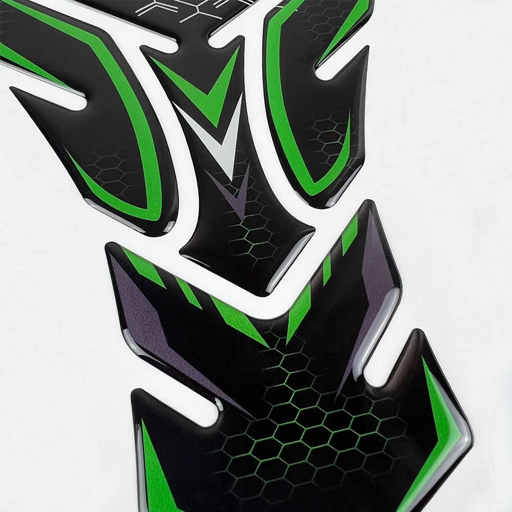 Motorcycle Tank Pad for Kawasaki Ninja 250/400/650, ZX-6R/10R/25R, Z400/900/1000 (Green)
