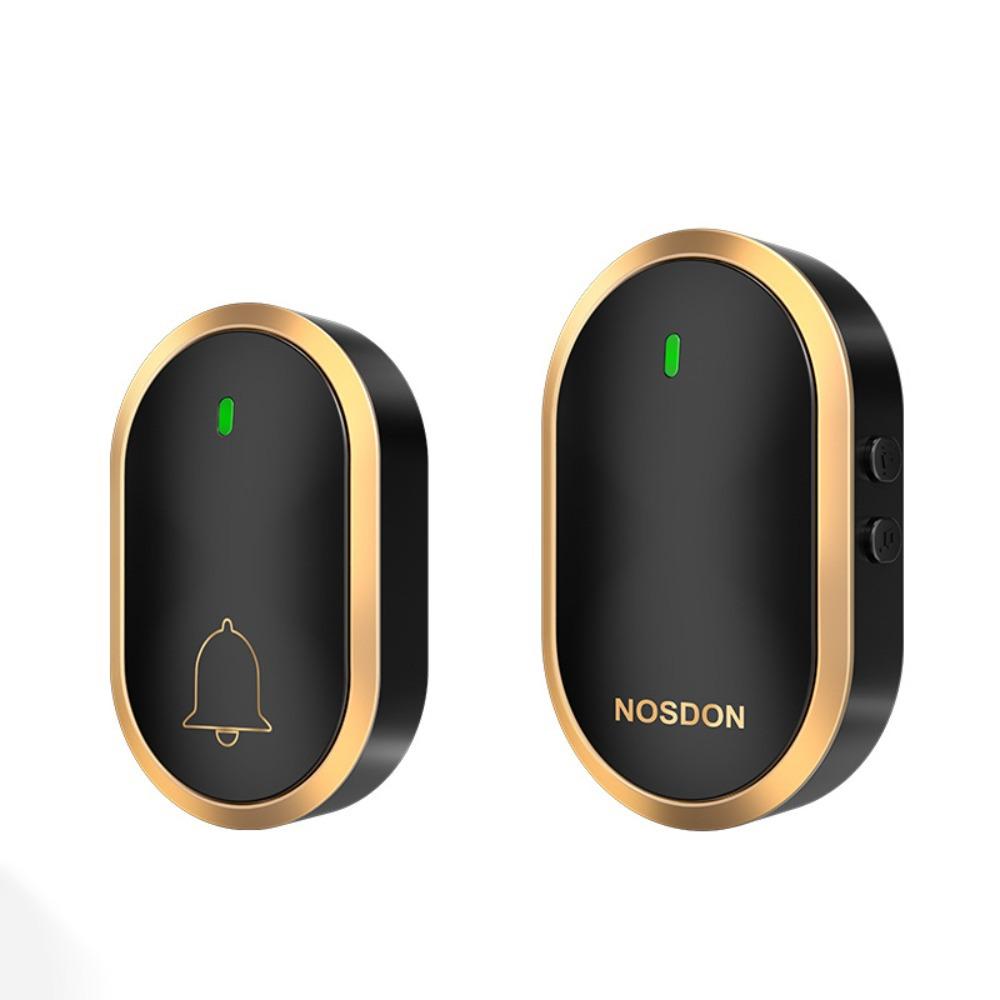 

waterproof Smart Home Door Bell LED Flash Door Chime Kit Plastics Security Alarm Elderly Pager Style C