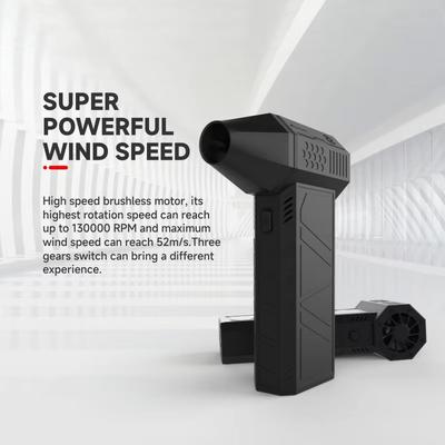 2026Novo 130000RPM Velocidade do Vento 52m/s Ventilador Turbo a Jato Ventilador Turbo Ventilador de Duto Industrial Motor sem Escovas Secador de Carro