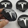4 Stück/Set ABS 56mm Tesla Original Auto Radnabenkappen Logo Emblem Für Tesla Model 3 Y S X Felgen Radnabenabdeckungen Kappen Abzeichen Zubehör