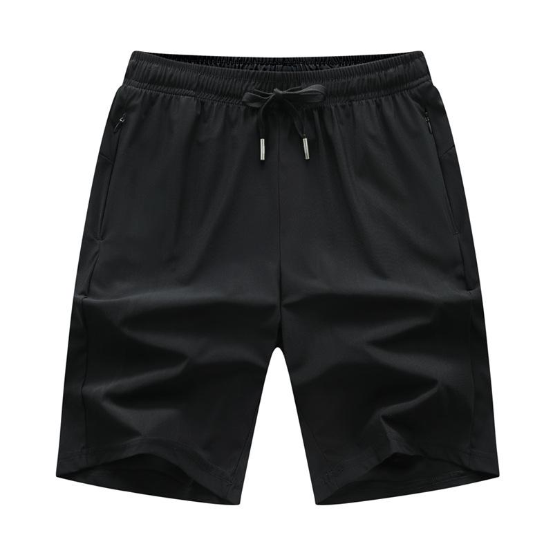 Ice Silk Shorts for Men Summer Nylon Frozen Warp Knitted Capris Man Stretch Outdoor Leisure Sports Sleepwear Short Pants