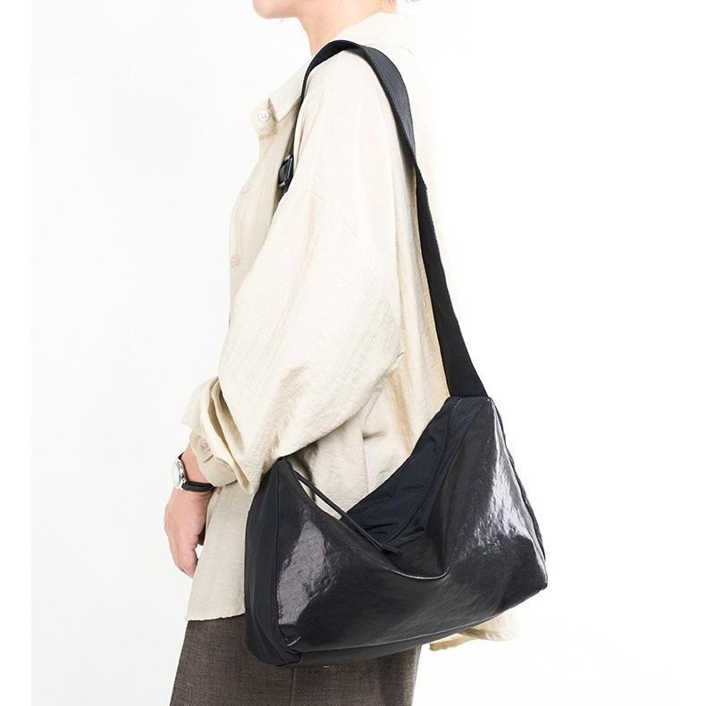 Guangzhou factory hobo new first-layer crystal tire cowhide lightweight texture shoulder crossbody armpit bag fashionable and versatile