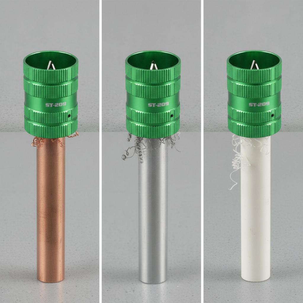Pipe Deburring and Chamfering Tool twofoldSided Tubing with Knurled Grip Compact