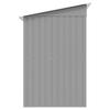 vidaXL Gartenschuppen Grau Metall