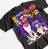 2026 Ranma 1/2 Shampoo Dos Caracteres Pato Texto Japonés Estampado Camiseta Oversize Algodón Casual Streetwear Camiseta Para Fans de Anime