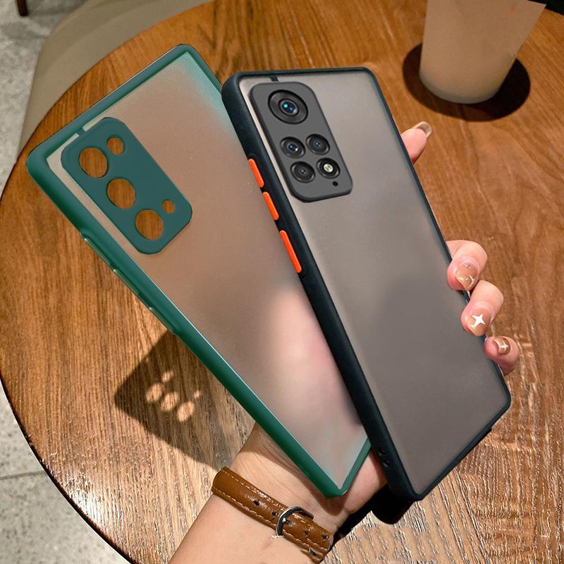 Matte Translucent Hard Silicone Phone Case For Xiaomi Redmi Note 11 10 9 Pro 11S A1 10C 9T Poco C40 X4 X3 NFC M3 M4 Pro 4G 5G Back Cover