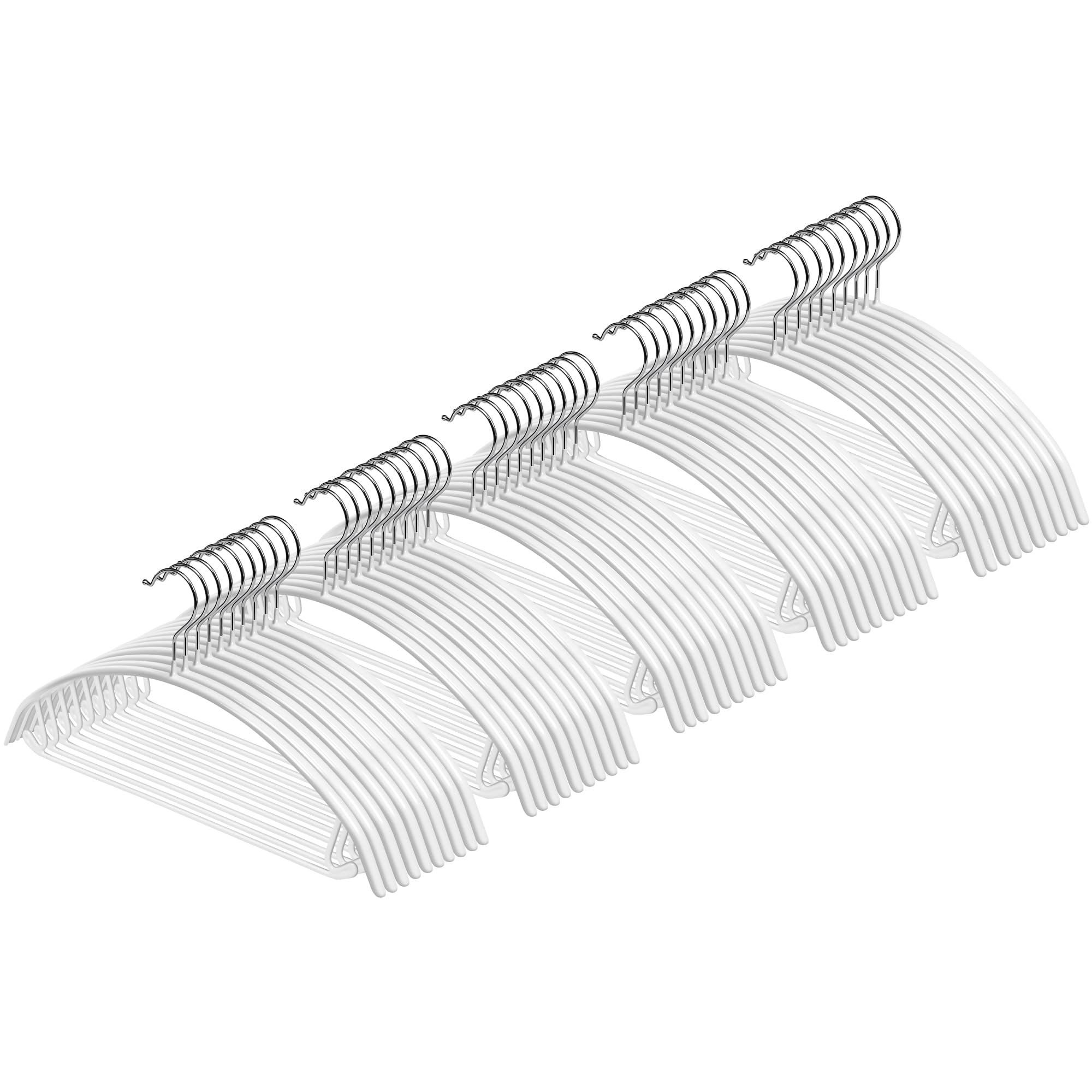 

Recommended by Organizing TITIROBA Stylish 22AB008 Advisors Hangers, Anti-Slip, Non-Staining, 50-Piece Set, White, белый