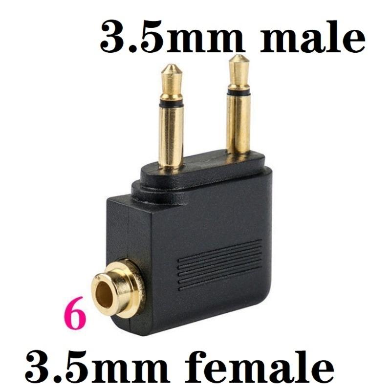 3.5mm Male To Female 2RCA Auditory Connector Computer TV 3.5 6.5 Plug Female Auditory Adapter