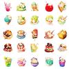 50 Food Cats and Dogs Creative Graffiti Stickers Children Cartoon Stickers Toys