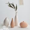 Nordic Ceramic Small Vase, Flower Decor Accessories, Home Dining Table, Bedroom, Living Room, Narrow Mouth, Floral Ornament, 1Pc