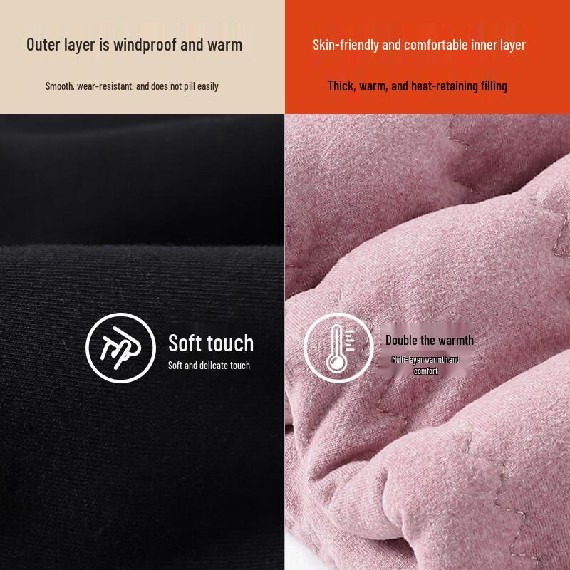 Langsha Women's Extra Thick Wool Thermal Leggings