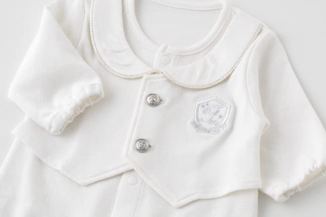 Chuckle Baby Baby-Overall mit Mütze für und Zeremonie Größen Zwei-Wege Einteiler Neugeborene, Frühling, Herbst, Winter, Jungenkleid, 50-60cm (P5383A-00-10)