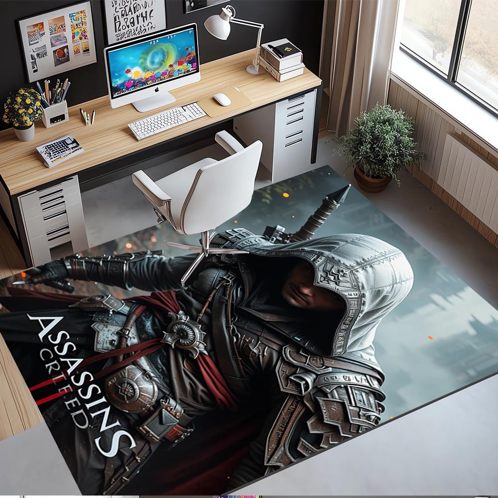 Assassin's Creed Printed Carpet,Rug,for Office Chair Living Room Bedroom Kitchen Room Decor Gifts.